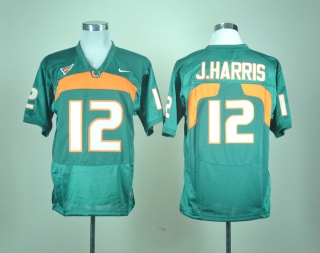 Miami Hurricanes Jacory Harris #12 Green NCAA Football Jersey
