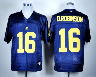 Michigan Wolverines Denard Robinson #16 Blue NCAA Football Jersey