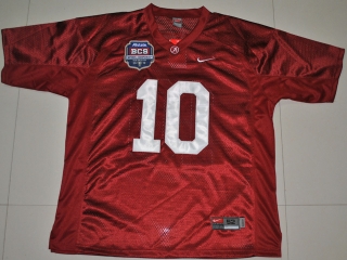 Nike Alabama Crimson Tide AJ McCarron 10 Crimson 2012 BCS Patch College Football Jersey