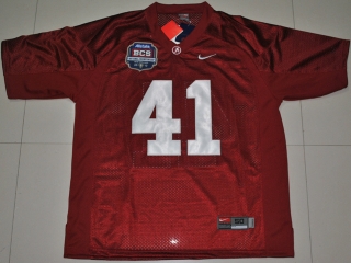 Nike Alabama Crimson Tide Courtney Upshaw 41 Crimson 2012 BCS Patch College Football Jersey