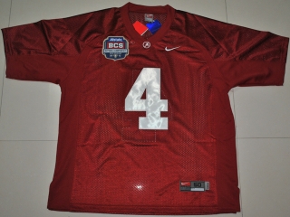 Nike Alabama Crimson Tide Mark Barron 4 Crimson 2012 BCS Patch College Football Jersey