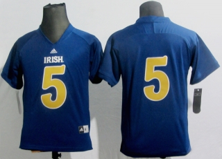 Norte Dame Fighting Irish Manti Te #5 Blue NCAA Football Jersey