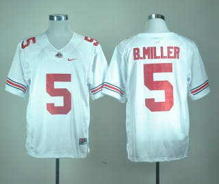 Ohio State Buckeyes Braxton Miller #5 White NCAA Football Jersey