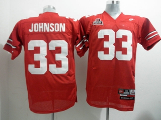 Ohio State Buckeyes Pete Johnson #33 Red NCAA Football Jersey