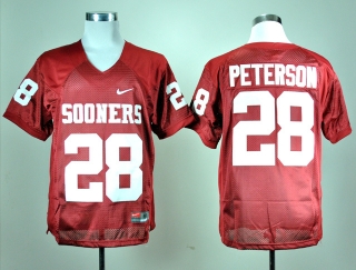 Oklahoma Sooners Adrian Peterson #28 Red NCAA Football Jersey