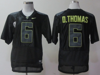Oregon Ducks De Thomas #6 Black NCAA Football Jersey
