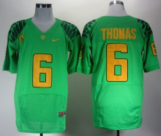 Oregon Ducks De Thomas #6 Green NCAA Football Jersey
