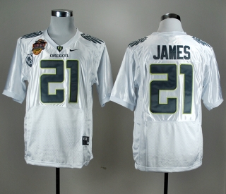 Oregon Ducks LaMichael James #21 White Combat NCAA Football Jersey