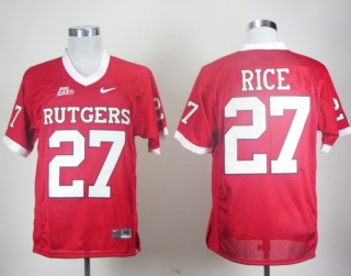Rutgers Scarlet Knights Ray Rice #27 Red Big East NCAA Football Jersey
