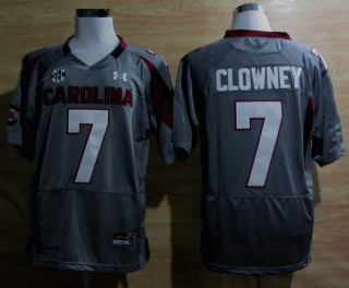South Carolina Gamecocks Javedeon Clowney #7 Grey NCAA Football Jersey