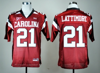 South Carolina Gamecocks Marcus Lattimore #21 Red NCAA Football Jersey