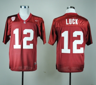 Stanford Cardinals Andrew Luck #12 Red NCAA Football Jersey