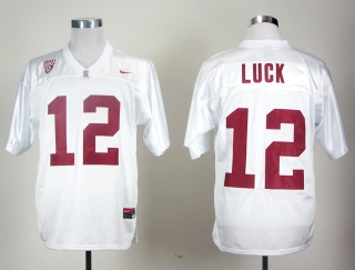Stanford Cardinals Andrew Luck #12 White NCAA Football Jersey