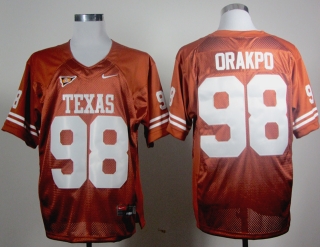 Texas Longhorns Brian Orakpo #98 Burnt Orange NCAA Football Jersey