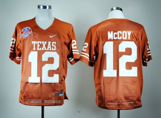 Texas Longhorns Colt McCoy #12 Orange #2010 BCS NCAA Football Jersey