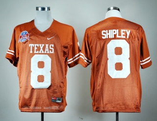 Texas Longhorns Jordan Shipley #8 Orange #2010 BCS NCAA Football Jersey