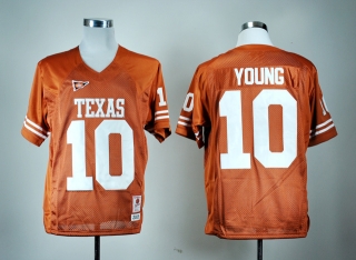 Texas Longhorns Vince Young #10 Orange NCAA Football Jersey