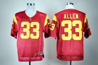 USC Trojans Marcus Allen #33 Red NCAA Football Jersey