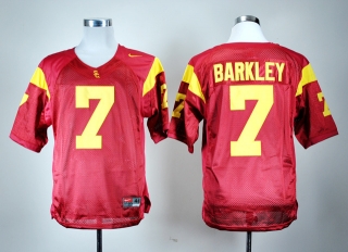 USC Trojans Matt Barkley #7 Red NCAA Football Jersey