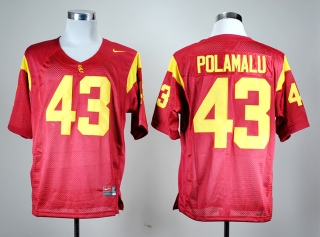USC Trojans Troy Polamalu #43 Red NCAA Football Jersey