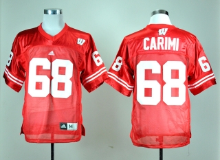 Wisconsin Badgers Gabe Carimi #68 Red NCAA Football Jersey