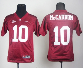 AJ McCarron #10 Red NCAA Youth Jersey