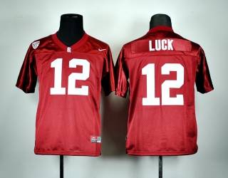 Andrew Luck #12 Red NCAA Youth Jersey