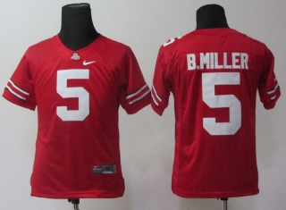 Braxton Miller #5 Red NCAA Youth Jersey