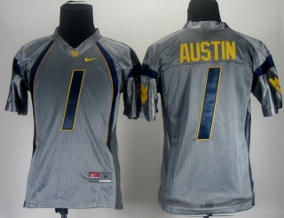 Youth Tavon Austin #1 Grey NCAA Jersey