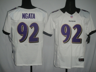 Baltimore Ravens #92 NGATA White #2012 Nike NFL Football Elite Jersey