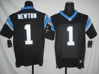 Carolina Panthers #1 Newton Black #2012 Nike NFL Football Elite Jersey