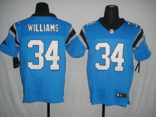 Carolina Panthers #34 Williams Blue #2012 Nike NFL Football Elite Jersey