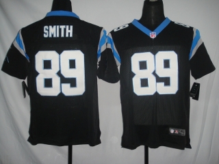 Carolina Panthers #89 Smith Black #2012 Nike NFL Football Elite Jersey