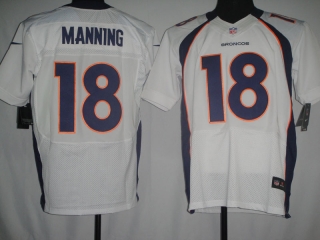 Denver Broncos #18 MANNING Deep White #2012 Nike NFL Football Elite Jersey