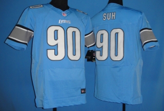 Detroit Lions #90 SUH Blue #2012 Nike NFL Football Elite Jersey