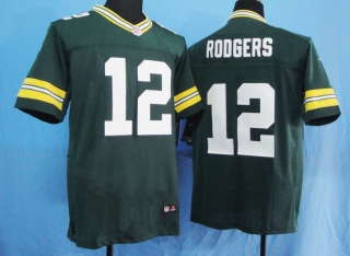 Green Bay Packers #12 RODGERS Green #2012 Nike NFL Football Elite Jersey