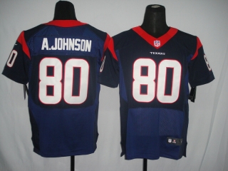 Houston Texans #80 A Johnson Deep Blue #2012 Nike NFL Football Elite Jersey