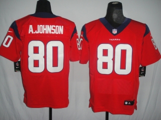 Houston Texans #80 A Johnson Red #2012 Nike NFL Football Elite Jersey