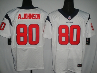 Houston Texans #80 A Johnson White #2012 Nike NFL Football Elite Jersey