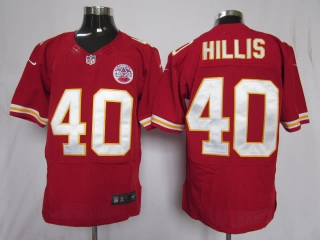 Kansas City Chiefs #40 Hillis Red #2012 Nike NFL Football Elite Jersey