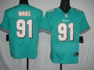Miami Dolphins #91 Wake Green #2012 Nike NFL Football Elite Jersey