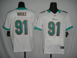 Miami Dolphins #91 Wake White #2012 Nike NFL Football Elite Jersey