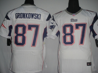 New England Patriots #87 Gronkowski White #2012 Nike NFL Football Elite Jersey