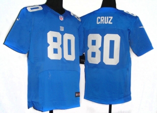 New York Giants #80 CRUZ Blue #2012 Nike NFL Football Elite Jersey