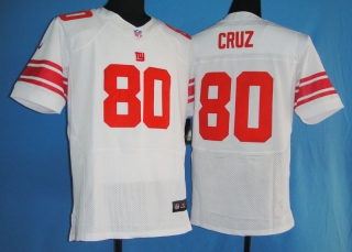 New York Giants #80 CRUZ White #2012 Nike NFL Football Elite Jersey