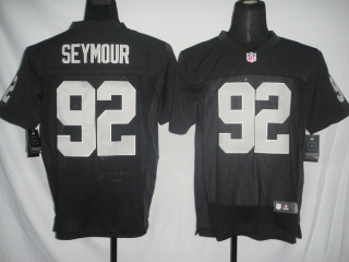 Oakland Raiders #92 Seymour Black #2012 Nike NFL Football Elite Jersey