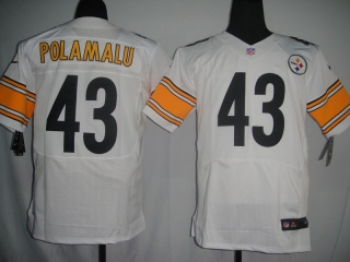 Pittsburgh Steelers #43 Polamalu White #2012 Nike NFL Football Elite Jersey