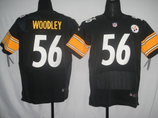Pittsburgh Steelers #56 Woodley Black #2012 Nike NFL Football Elite Jersey