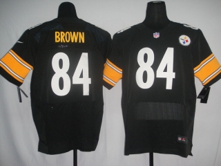 Pittsburgh Steelers #84 Brown Black #2012 Nike NFL Football Elite Jersey