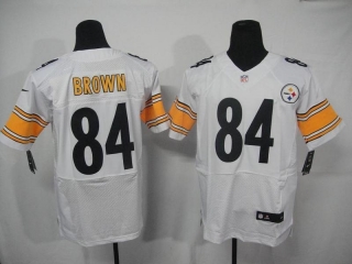 Pittsburgh Steelers #84 Brown White #2012 Nike NFL Football Elite Jersey
